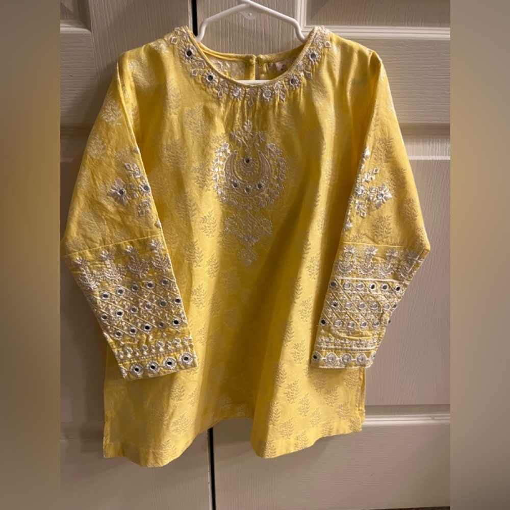 Fancy embroidered mirror work dress…